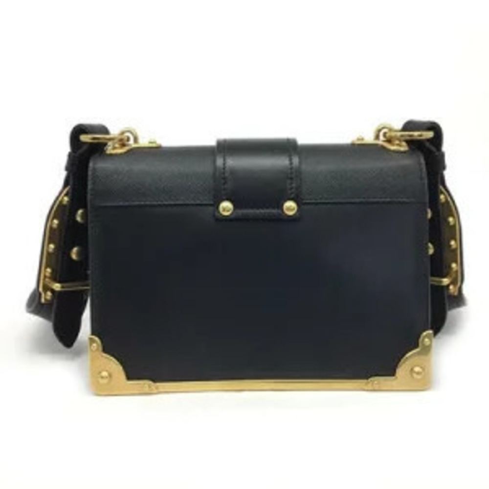 Prada Cahier Black Leather Bag Shoulder